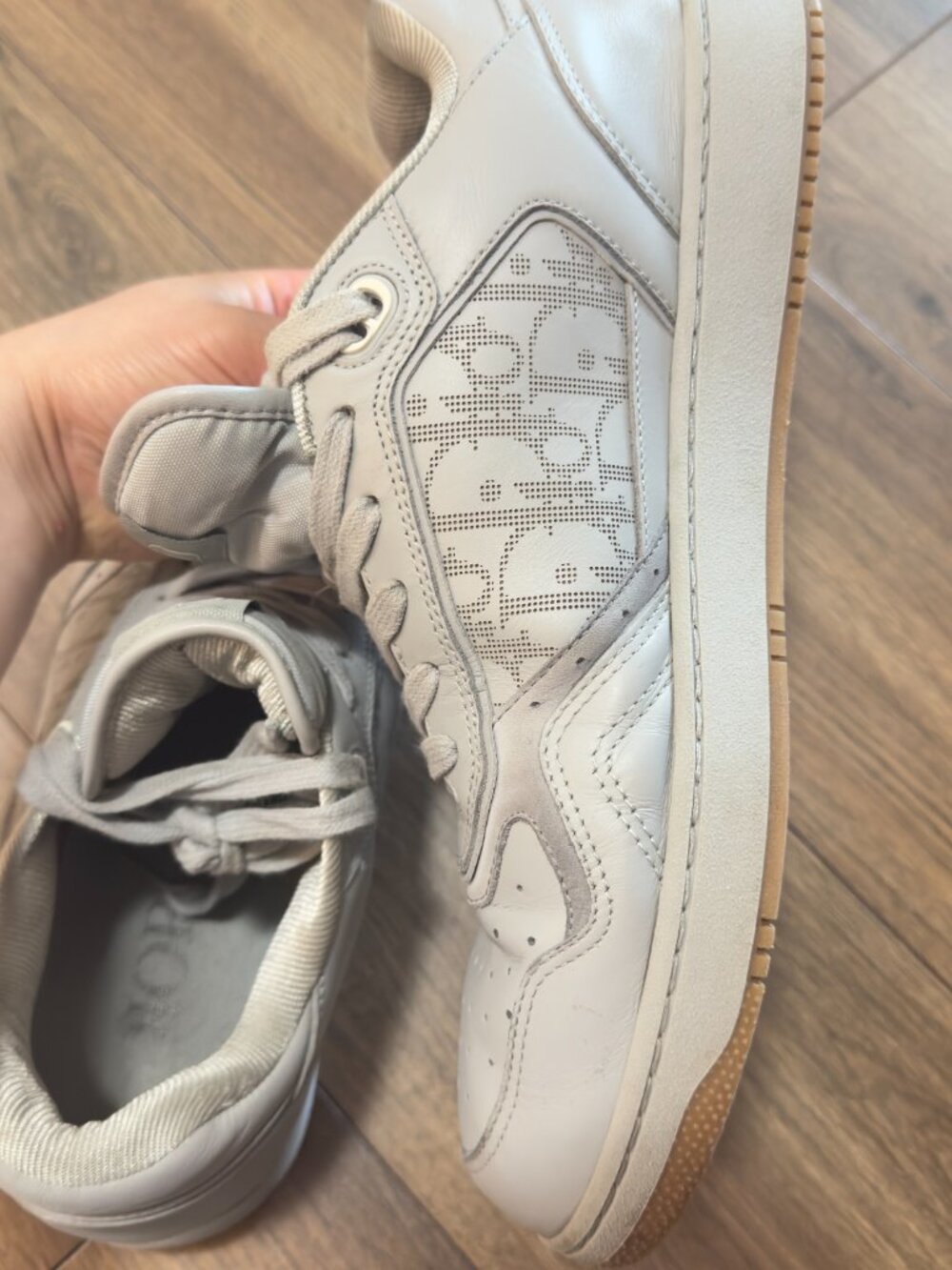 DIOR B27 Oblique Low Top Inspired men's Leather sneaker size 44 - Picture 9 of 14